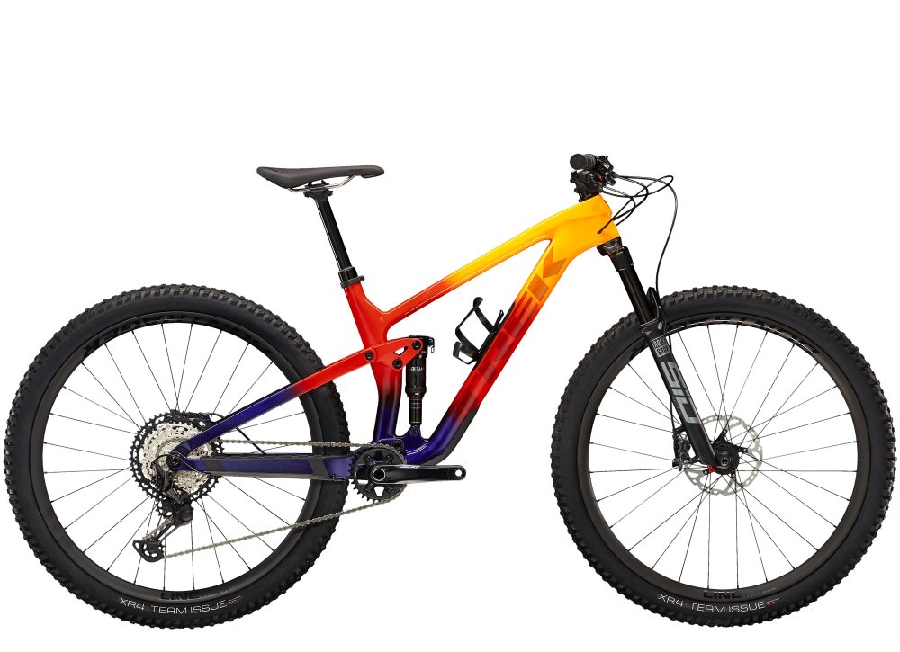 Trek Top Fuel 9.8 XT L Marigold to Red to Purple Abyss